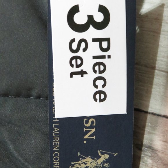 U.S.Polo Assn.*Boy's 3-Piece Set Hoodie Puffer Coat, Long Sleeve Shirt, Jeans L7 - Picture 4 of 15